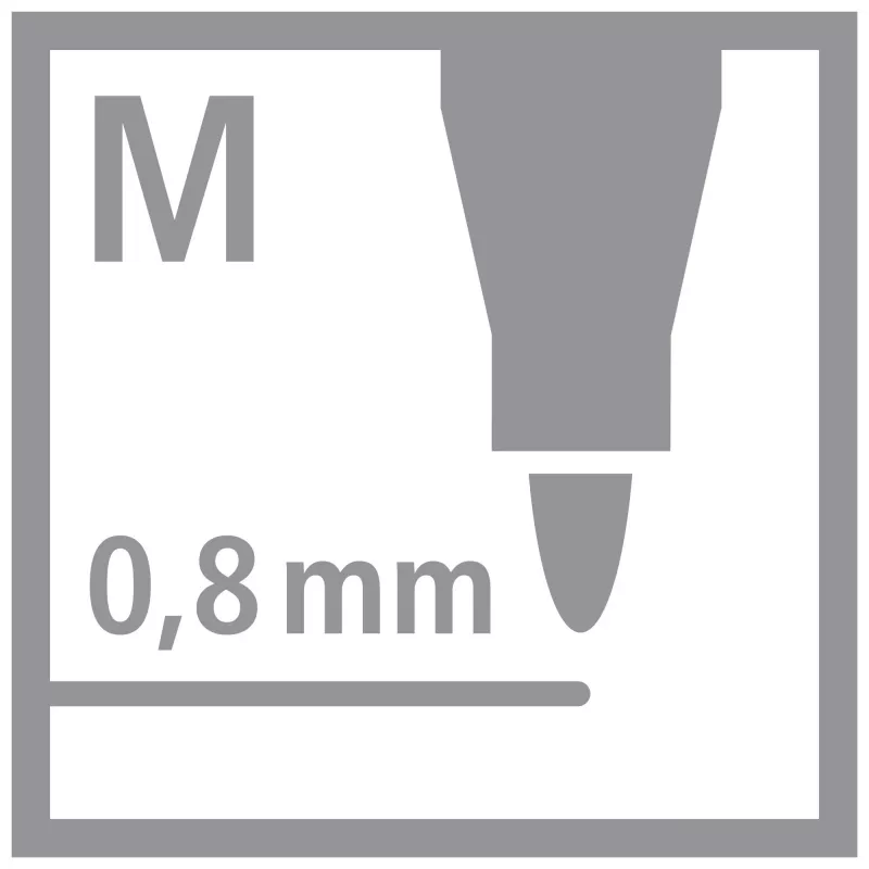 STABILO Fineliner dr!ver, medium, zelený, zotierateľný a bez zápachu atrament na vodnej báze, 1 kus (1089/36)