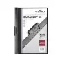 DURABLE DURACLIP 60 A4 zakladač so sponou čierny (balenie 25 ks) 220901