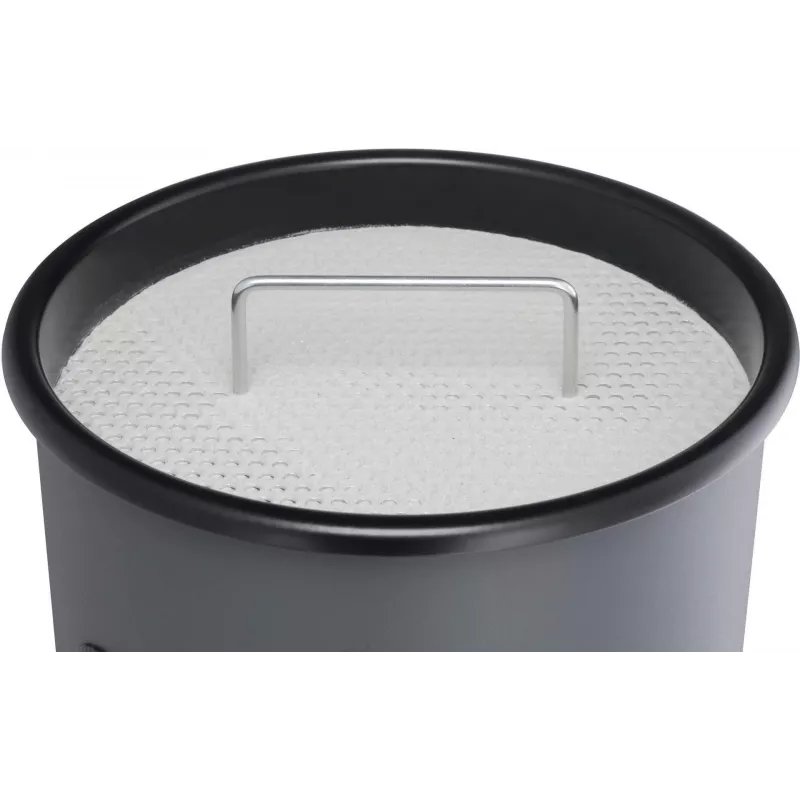 DURABLE kovový odpadkový kôš 17L okrúhly s popolníkom, čierny 333001