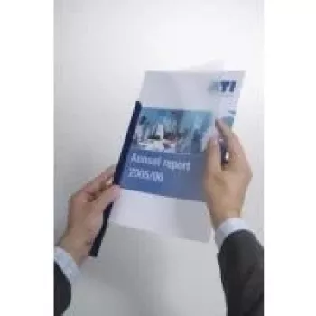 DURABLE A4 zakladacie viazacie pásiky, kapacita 100 listov, transparentný PP, 50 kusov 293919