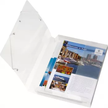 HERLITZ krabica na dokumenty DIN A4, polypropylén, transparentná, 40 mm chrbát, 250 x 40 x 330 mm 1948678
