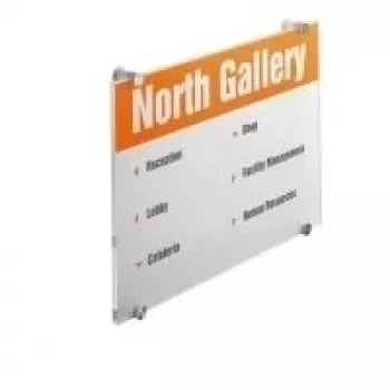 DURABLE CRYSTAL SIGN A3 na výšku tabuľka na dvere, transparentné akrylátové sklo, skrutková montáž, 1 sada 482619