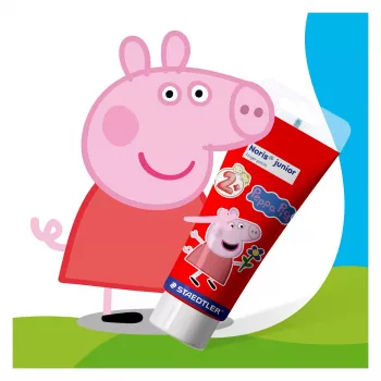 STAEDTLER Noris junior Peppa Pig prstové farby, 4 x 150 ml, od 2 rokov 8814 L1