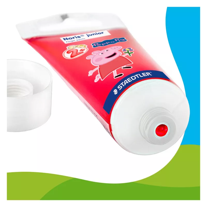 STAEDTLER Noris junior Peppa Pig prstové farby, 4 x 150 ml, od 2 rokov 8814 L1