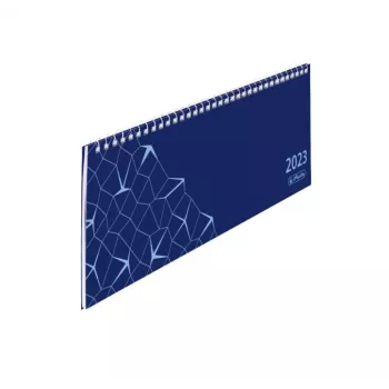 herlitz Compact stolný kalendár 2023, modrý, týždeň na dvoch stranách, špirálová väzba, nemecký 50042104