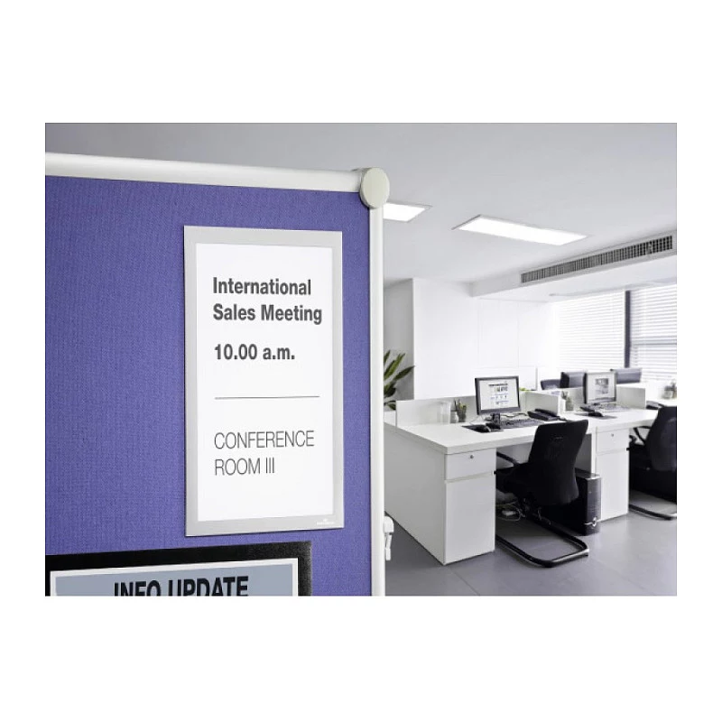 DURABLE DURAFRAME GRIP A4 informačný rám, samolepiaci, čierny, 1 ks 496823