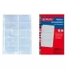 HERLITZ puzdrá na vizitky, DIN A4, 10 priehradiek na puzdro, transparentné, balenie 10 ks 5894209