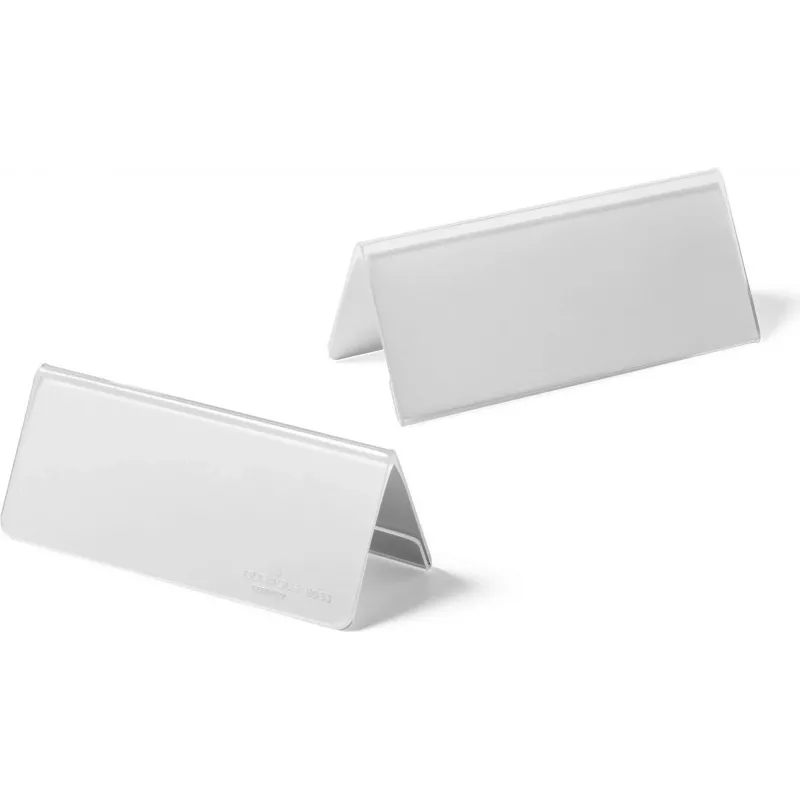 DURABLE stojan na menovky stolový 61/122x210 mm akryl 10 ks 803419