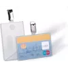 DURABLE držiak na ID karty so sponou pre 1 kartu, transparentný, 25 ks (811319)