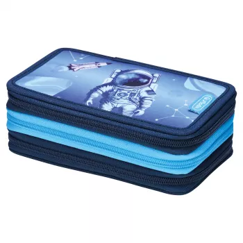 Herlitz TriCase Cosmic Explorer 31-dielny peračník, polyester, 3 priehradky, 3 zipsy 400197093
