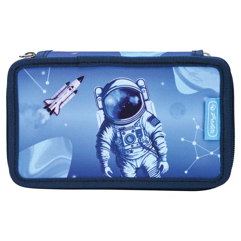 Herlitz TriCase Cosmic Explorer 31-dielny peračník, polyester, 3 priehradky, 3 zipsy 400197093