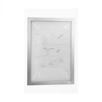 DURABLE DURAFRAME WALLPAPER A4 samolepiaci info rám, strieborný, 484323
