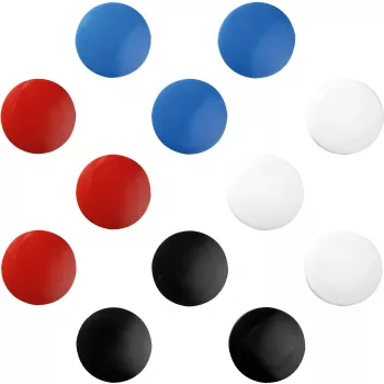 herlitz okrúhle magnety, 30 mm, rôzne farby, 6 ks, 15 g prídržná sila 997254