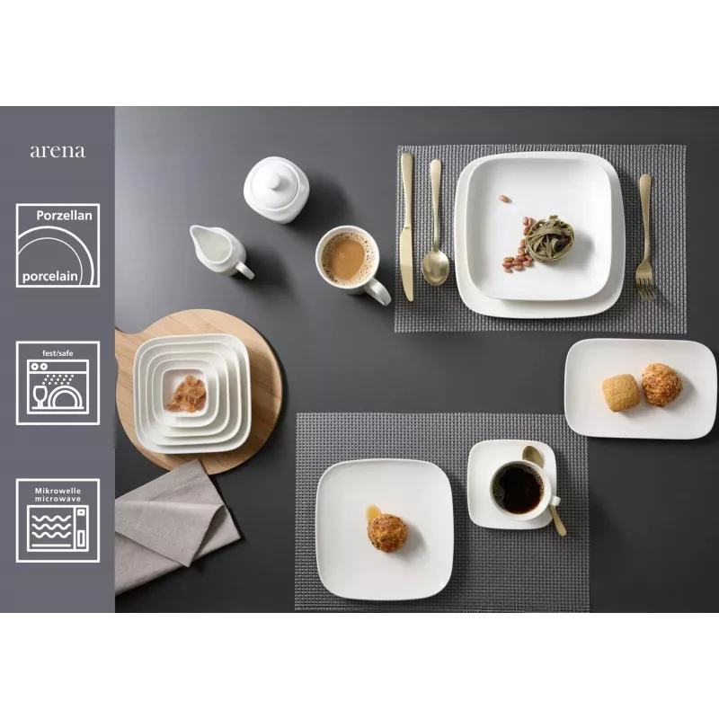 Ritzenhoff & Breker ARENA dezertný tanier 210 mm porcelán, súprava 6 ks 583748