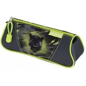 HERLITZ trojuholníkový peračník Wild Panther polyester, 1 priehradka na zips 400205919
