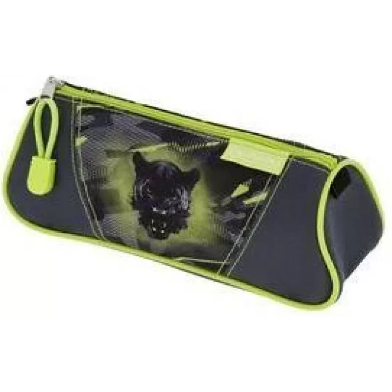 HERLITZ trojuholníkový peračník Wild Panther polyester, 1 priehradka na zips 400205919