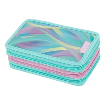 Herlitz TriCase Minty Love peračník, 31-dielny, polyester, tri priehradky, 3 zipsy 400205914