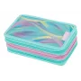 Herlitz TriCase Minty Love peračník, 31-dielny, polyester, tri priehradky, 3 zipsy 400205914