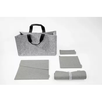 SIGEL BAB01 Desk Sharing Bag Basic L, svetlosivá, 5-bal