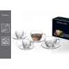 Ritzenhoff & Breker BARISTA espresso sada, 4-dielna, číre sklo, 80 ml šálky, umývateľné v umývačke 822038