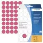 HERMA 2256 permanentne lepiace okrúhle etikety žiarivo červená 19 mm, 960 etikiet (24 listov x 40)