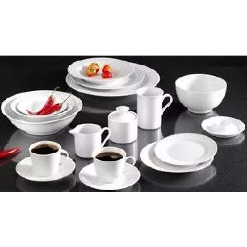 RITZENHOFF & BREKER Snap od R & B Bianco dezertný tanier, porcelán, biela, 190 mm, 6-bal 78060