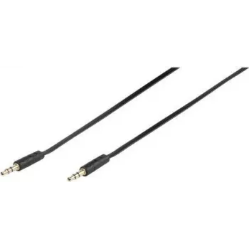 Vivanco 46/10 03FG audio prepojovací kábel 3,5mm jack na 3,5mm jack 0,3m čierny 46130