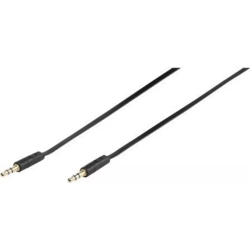 Vivanco 46/10 03FG audio prepojovací kábel 3,5mm jack na 3,5mm jack 0,3m čierny 46130