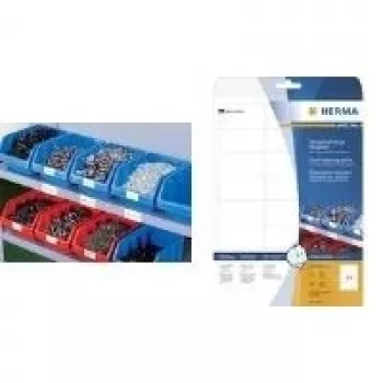 HERMA Special Outdoor poveternostne odolné samolepiace fóliové etikety matné biele 37 x 13 mm 2125 etikiet (25 listov x 85) 8337