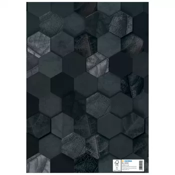 HERMA obal X na zošity, kartón, DIN A4, čierny, zušľachtený povrch, pole na popis, 10 ks (20091)