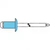 GESIPA slepé nity nehrdzavejúca oceľ A2 5x8mm plochá zaoblená hlava rozsah zovretia 2-4mm (6330924) 6330924 LEGIERUNGSZUSCHL