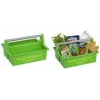 allit McPlus Carry Jardinier košík na náradie, zelený, ergonomická hliníková rukoväť, 2 veľké priehradky, 1 kus (8500906006)