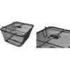FISCHER PLUS Safe zadný košík na bicykel, jemný oceľový drôt, čierny, 24 L, 10 kg 50655