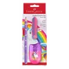 Faber-Castell Einhorn Jumbo písacia súprava, fialová, 3 ks, 3 mm tuhá, ergonomický trojhranný tvar 111528