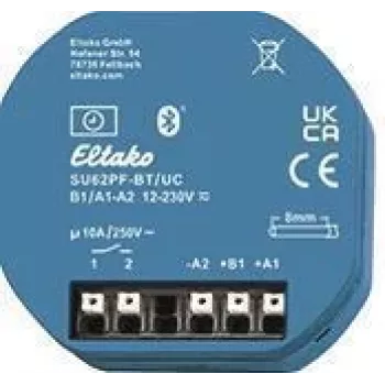 Eltako 1-kanálové časové relé s bezpotenciálovým kontaktom SU62PF-BT/UC, Bluetooth, 16A 30062006