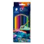 STAEDTLER šesťhranné pastelky Edition 1, 12-dielna kartónová škatuľa, tmavé tóny, 3,0 mm tuhá 175C12E2-1