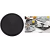 Esmeyer OHIO Okrúhly servírovací podnos, čierny plast, pogumovaný protišmykový povrch, 35 cm 307-016