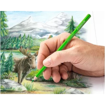 STAEDTLER Design Journey Farebné ceruzky, 48 rôznych farieb, mäkká tuha, šesťhranné, kovová škatuľa (146C M48)