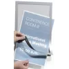 DURABLE DURAFRAME A6 samolepiaci informačný rám, strieborný, balenie 2 ks