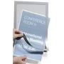 DURABLE DURAFRAME A6 samolepiaci informačný rám, strieborný, balenie 2 ks