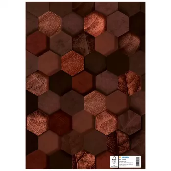 HERMA obal na zošit X, kartón, DIN A4, hnedý, s pole na popis, 10 kusov (20092)