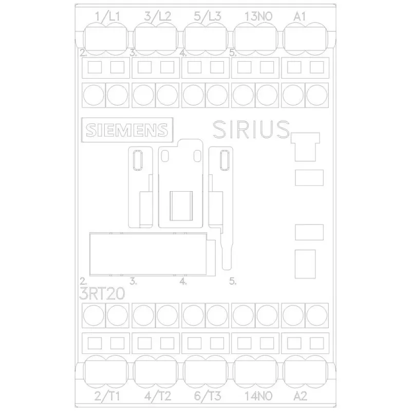 Siemens SIRIUS 3RT2 výkonový stýkač 3RT20162AB01, 3-pólový, 7,5 A, cievka 24 V AC, skrutkové svorky
