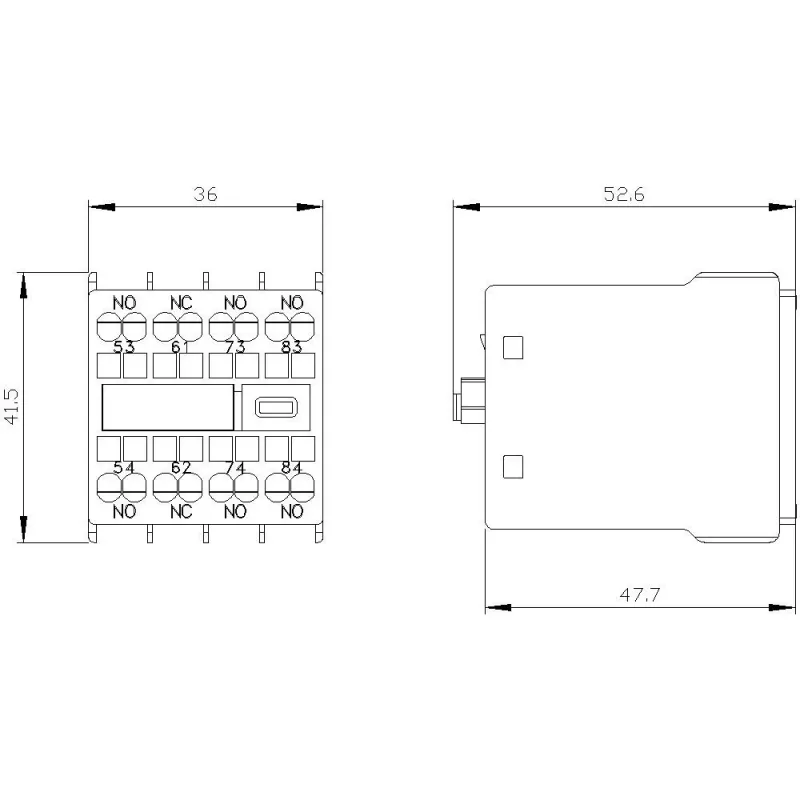 Siemens pomocný kontaktný blok 3RH2911-2GA31, 1 S + 1 Ö, skrutková svorka, predmontáž