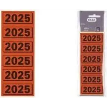 ELBA 2025 červené samolepiace indexové etikety 57 x 25 mm (120 etikiet) na zakladače