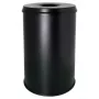 HELIT H2515695 oceľový odpadkový kôš s hasiacim krytom, 30 l, čierny, okrúhly, Ø335 x 470 mm