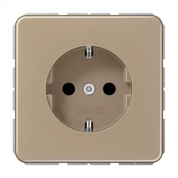 JUNG CD1520KIGB zásuvkový modul Schuko, hliník bronz-zlatá
