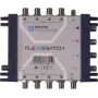 WISI FLEXSWITCH DXR0508 multiswitch 5 in 8 napájaný prijímačom pasívne kaskádovateľný