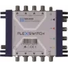 WISI FLEXSWITCH DXR0508 multiswitch 5 in 8 napájaný prijímačom pasívne kaskádovateľný