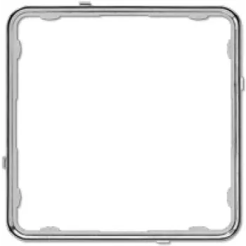 JUNG CDP 81 GCR aplikačný rám, CD PLUS, termoplast, lesklý chróm (galvanizovaný)