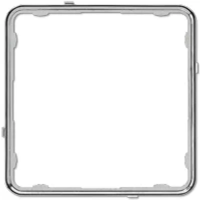 JUNG CDP 81 GCR aplikačný rám, CD PLUS, termoplast, lesklý chróm (galvanizovaný)